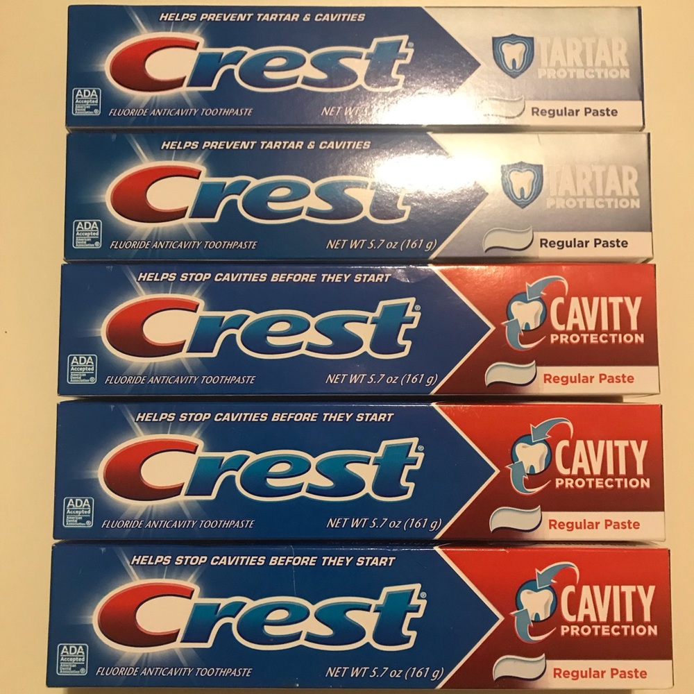 Bundle| 5 Crest Toothpastes for 10 dollars